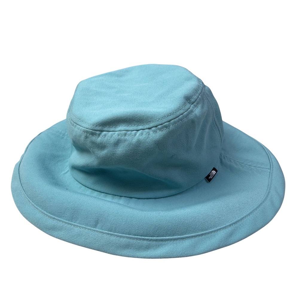 The North Face Womens Bucket Hat Light Blue Broonie Sun Hat SM SM/P-M